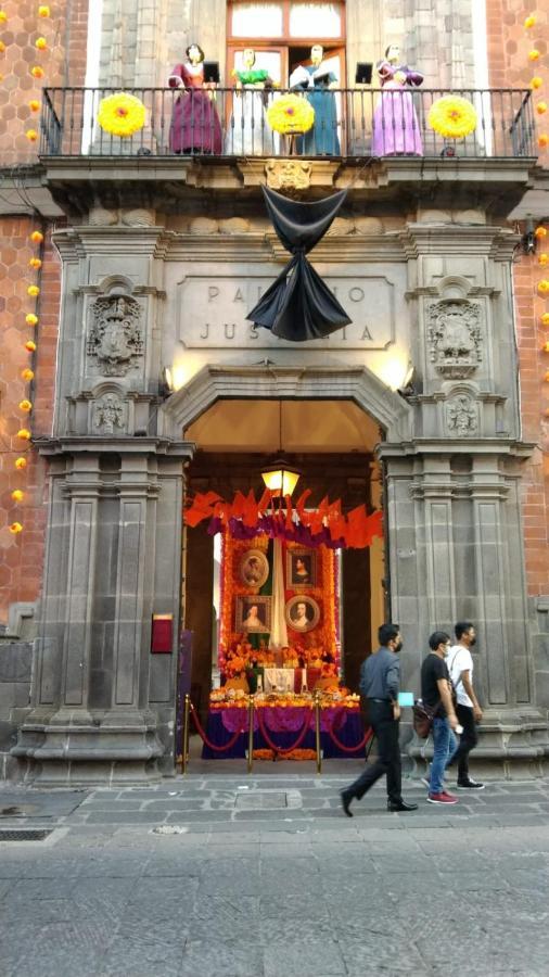 Hostal Azul Puebla Centro Historico Zewnętrze zdjęcie