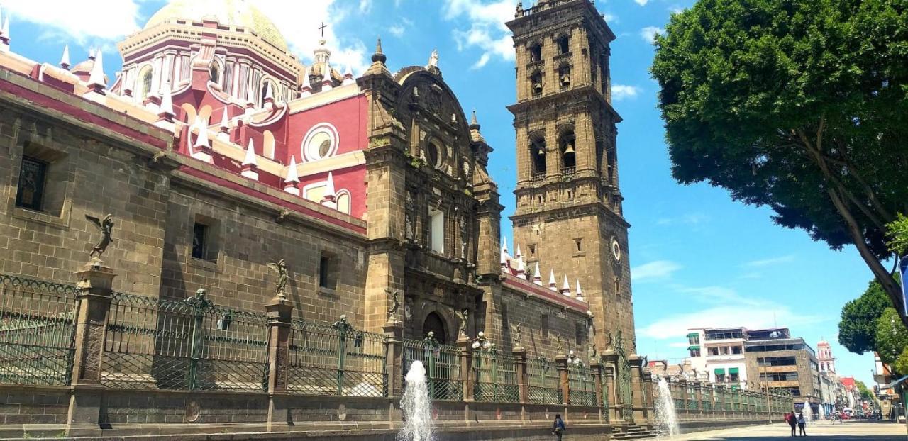 Hostal Azul Puebla Centro Historico Zewnętrze zdjęcie